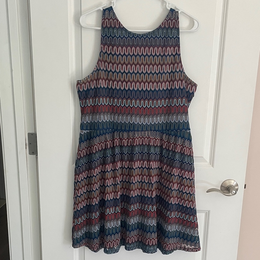 Super cute knit pattern dress 💙